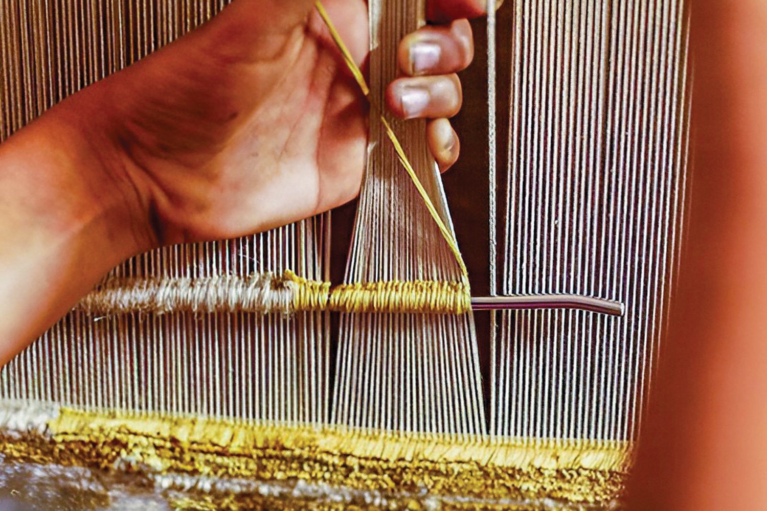 Weaving on the Loom